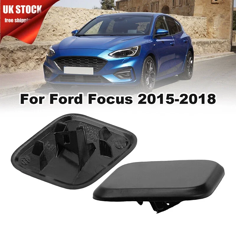 

2pcs Left/Right Front Headlight Washer Nozzle Covers Suitable for Ford Focus 2015-2018