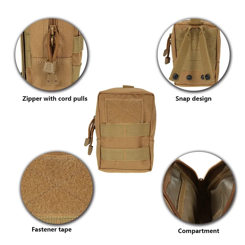 Outdoor Tactical Medical Bag MOLLE Accessory Bag Multifunctional Tool Bag Outdoor Miscellaneous Bag Survival Kit First Aid Kits