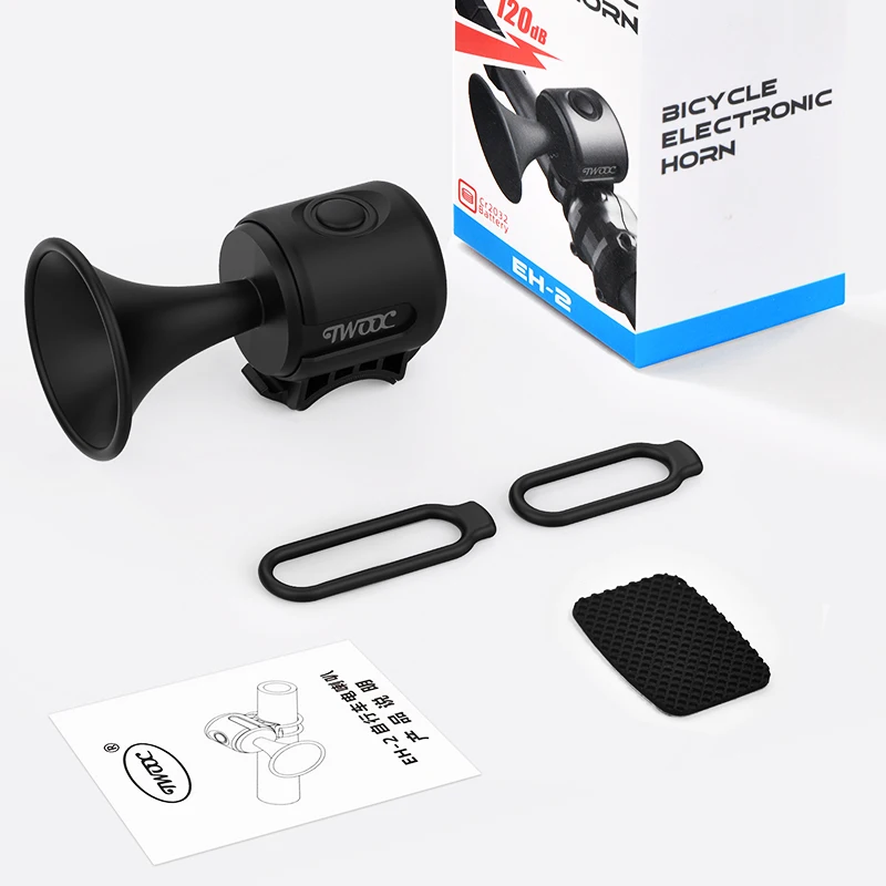 Electric Bicycle Horn Bike Bell Accessories Horns Speakers 120db Loud Warning Sound Waterproof bocina For Kids Scooters Bikes