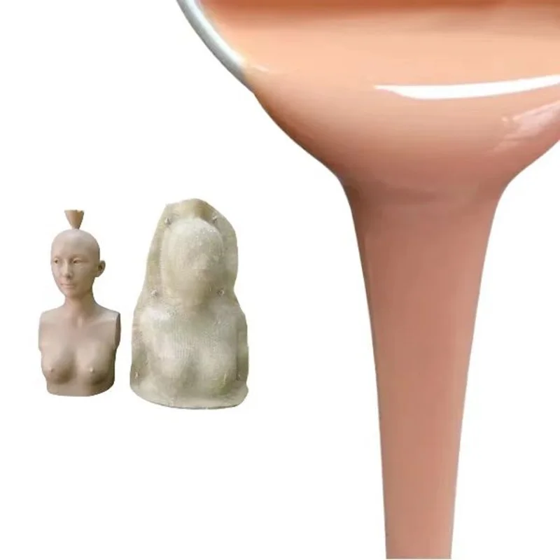 RTV-2 adult sex toy making silicone rubber soft realistic skin color platinum liquid curing silicone rubber