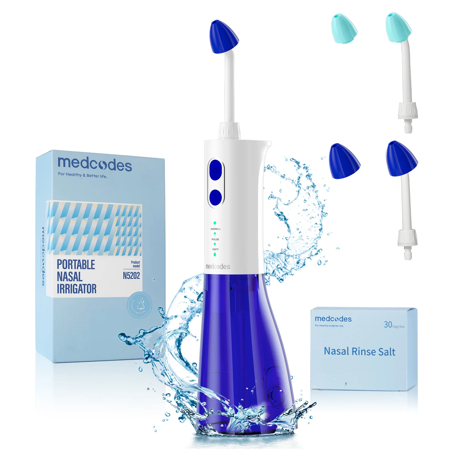 

Electric Nasal Irrigation System, Sinus Rinse Machine, Quickly Relieving Nasal Discomfort, Nasal Rinse with Nasal Care 30 Salt