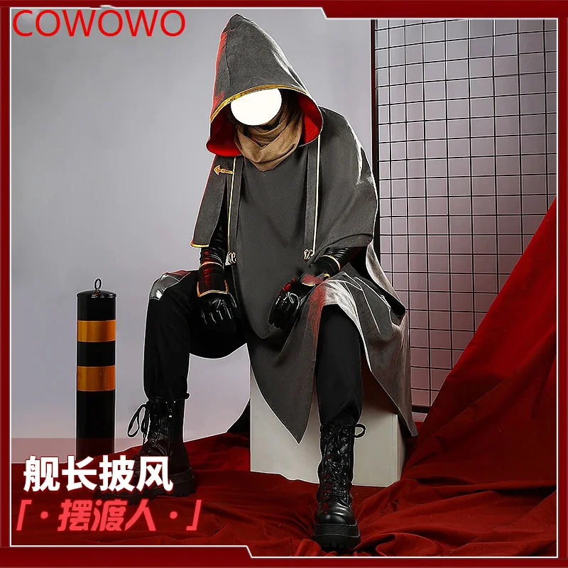 COWOWO Honkai Impact 3rd Captain Ferryman Game Suit Cool Handsome Uniform Cosplay Costume Halloween Party Role Play Outfit