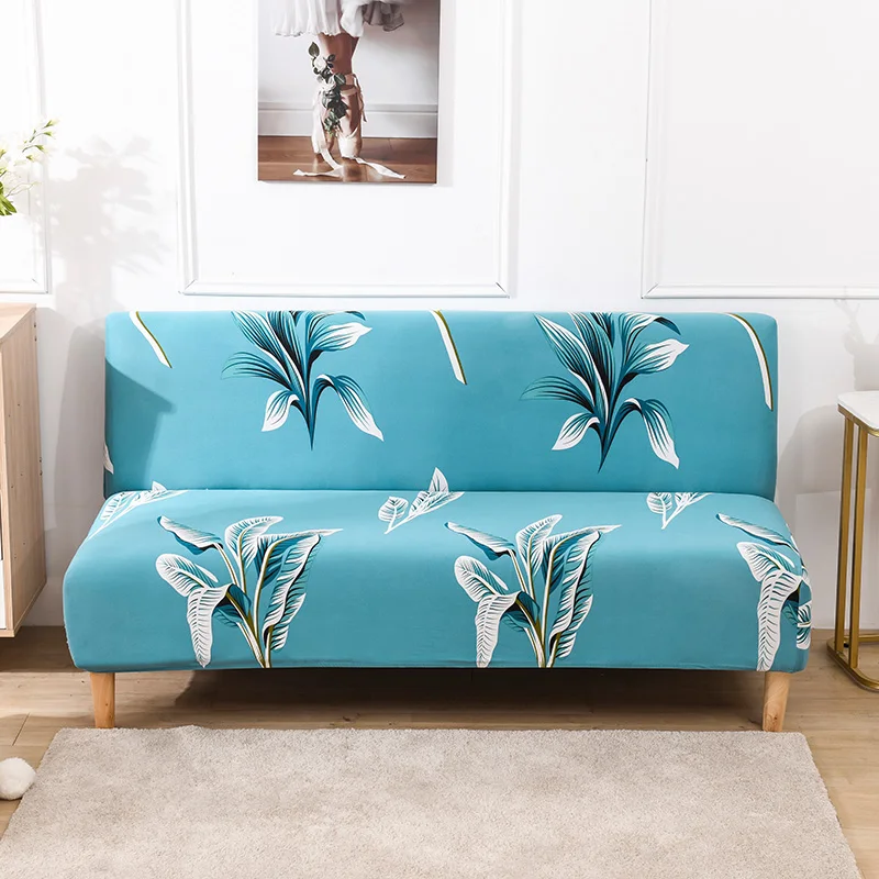 2026 new all-inclusive sofa cover spandex folding sofa bed cover slipcovers sofa towel for living room armless sofa cover