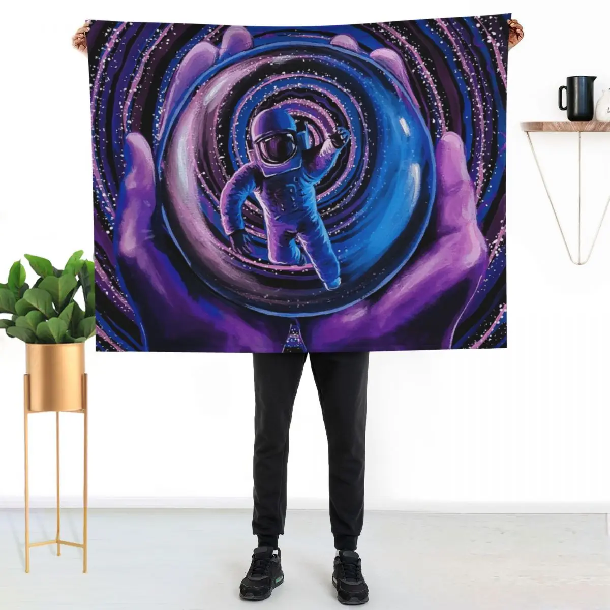

Personal Space Throw Blanket Multi Purpose Soft Warm Blanket for Home Travel