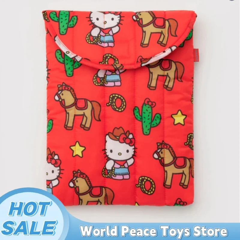 Bolsa para tableta Kawaii Hellokitty, bolsa de almacenamiento para portátil de 16 pulgadas, bolsa informal bonita con dibujos animados a prueba de golpes, funda para Ipad, regalos
