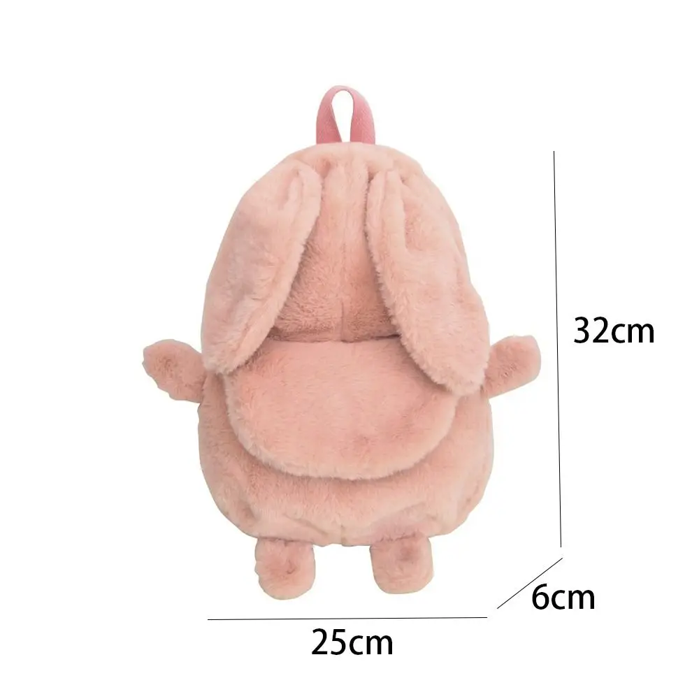 Plush Bag High Quality All-match Cute Pattern School Backpack Durable Messenger Bag Light Weight