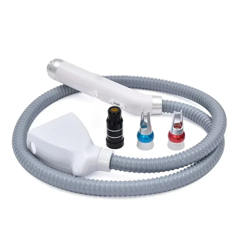 

Beauty Machine Nd Yag Laser Handpiece with high-energy Q-switch Handle Included 3 pcs laser treatment Head