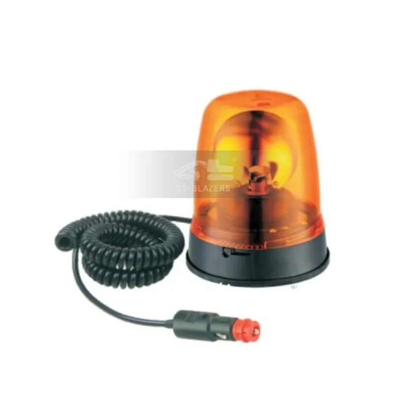 Excavator Parts 12-24V Rotative Halogen Warning Beacon Strobe Light for Heavy Trucks Equipments