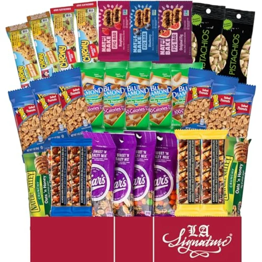 

Набор для здорового питания Ultimate Healthy Care Package, 30 штук - Ассорти из батончиков и орехов - Подарочный набор в коробке - Для взрослых, мальчиков, девочек, студентов колледжей