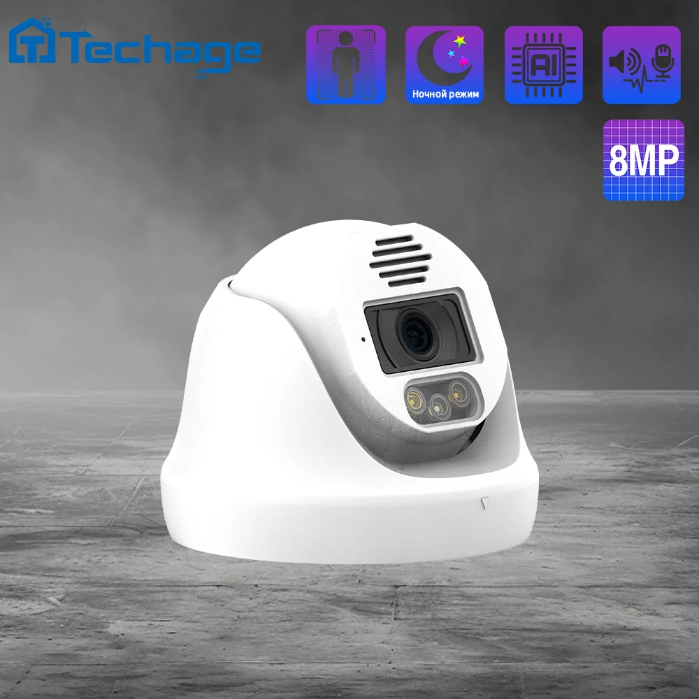 RU TA 8MP, POE, Visione notturna, Sicurezza, CCTV, Audio, Video, Bidirezionale, Audio, 3,6 mm, 15 fps, H.265, Sorveglianza, ONVIF, DM27SP