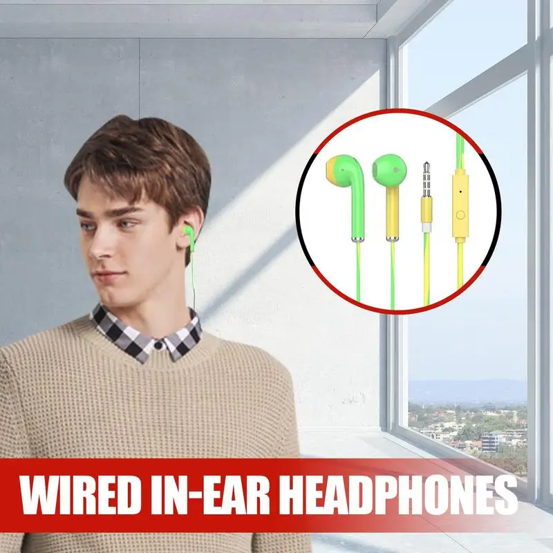 Wired Headphones For School Computer Headphones Cute Plug In Headphones Wired Earbuds For School With Earplugs