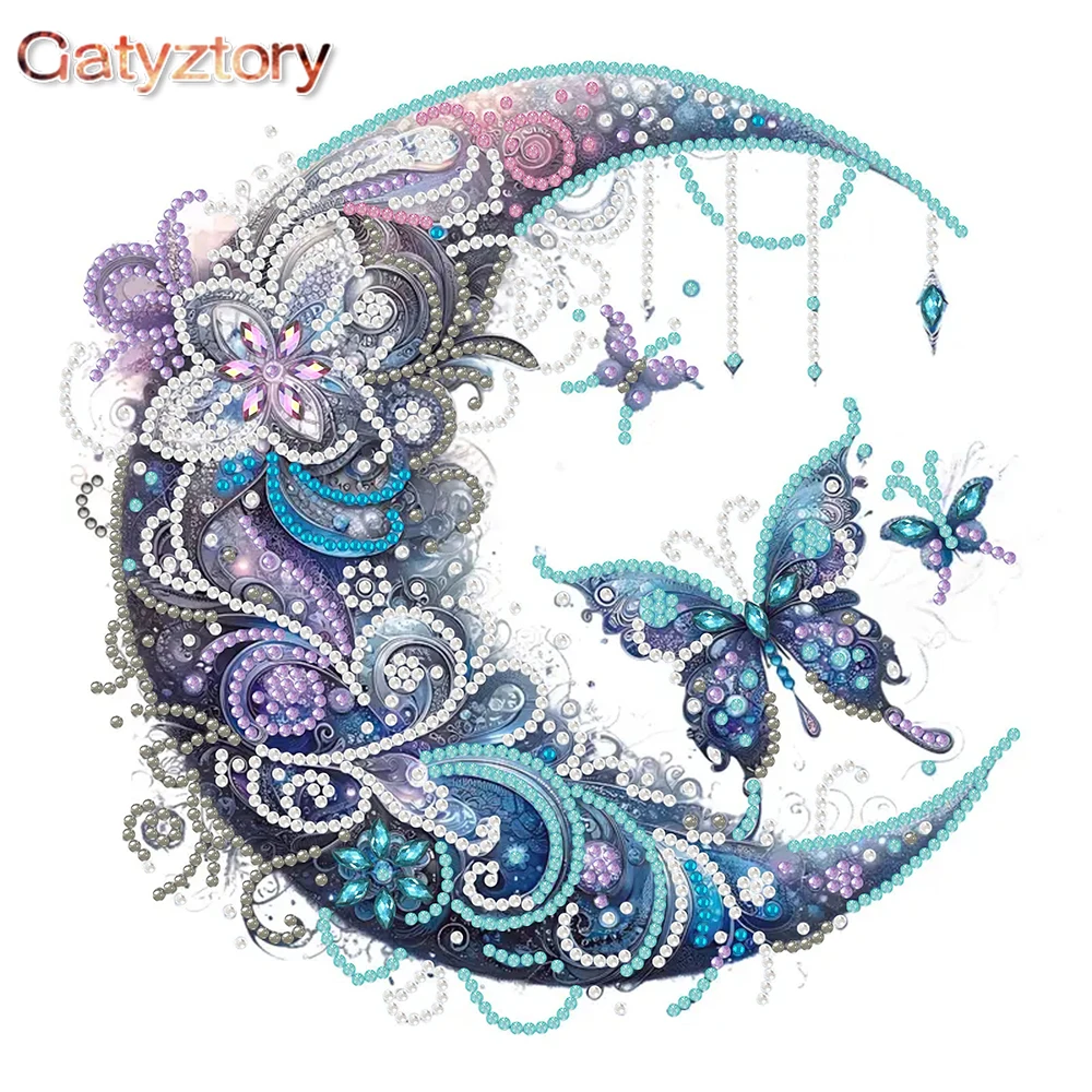 GATYZTORY Diamond Embroidery Butterfly 5D Diamond Painting Kit Animals Mosaic Special Shape Beaded Pictures Home Decor