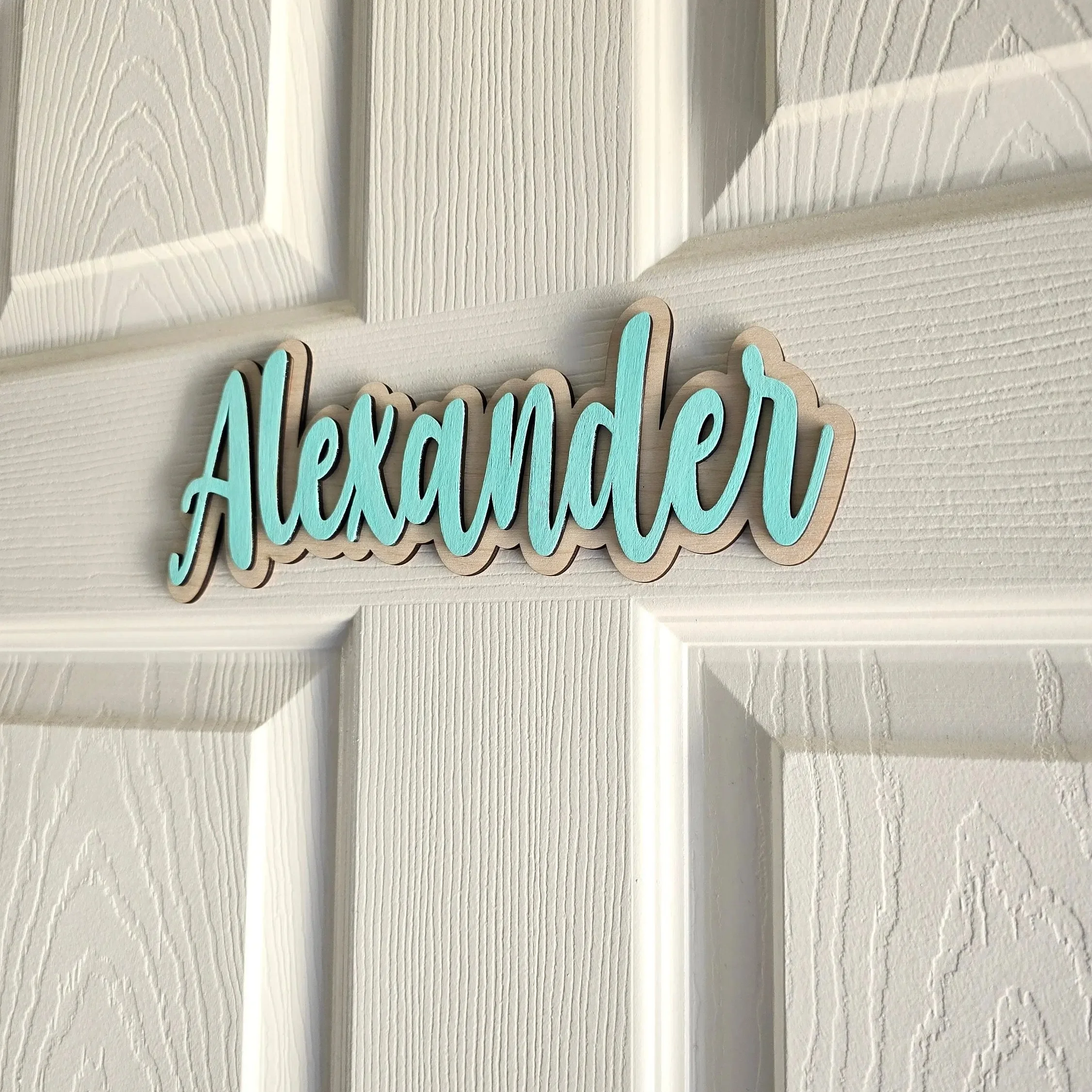 Papan Nama Kayu Personal untuk - Baby Nursery Decor Boy ulasan dan harga