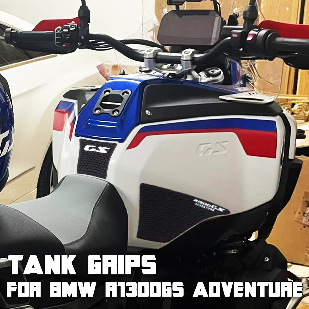 R1300GS Adventure Motorcycle Rubber Tank Grips for BMW R1300GSA R 1300 GS ADV Fuel Tank Pads R1300 GSA Knee Grip Decals ADV1300