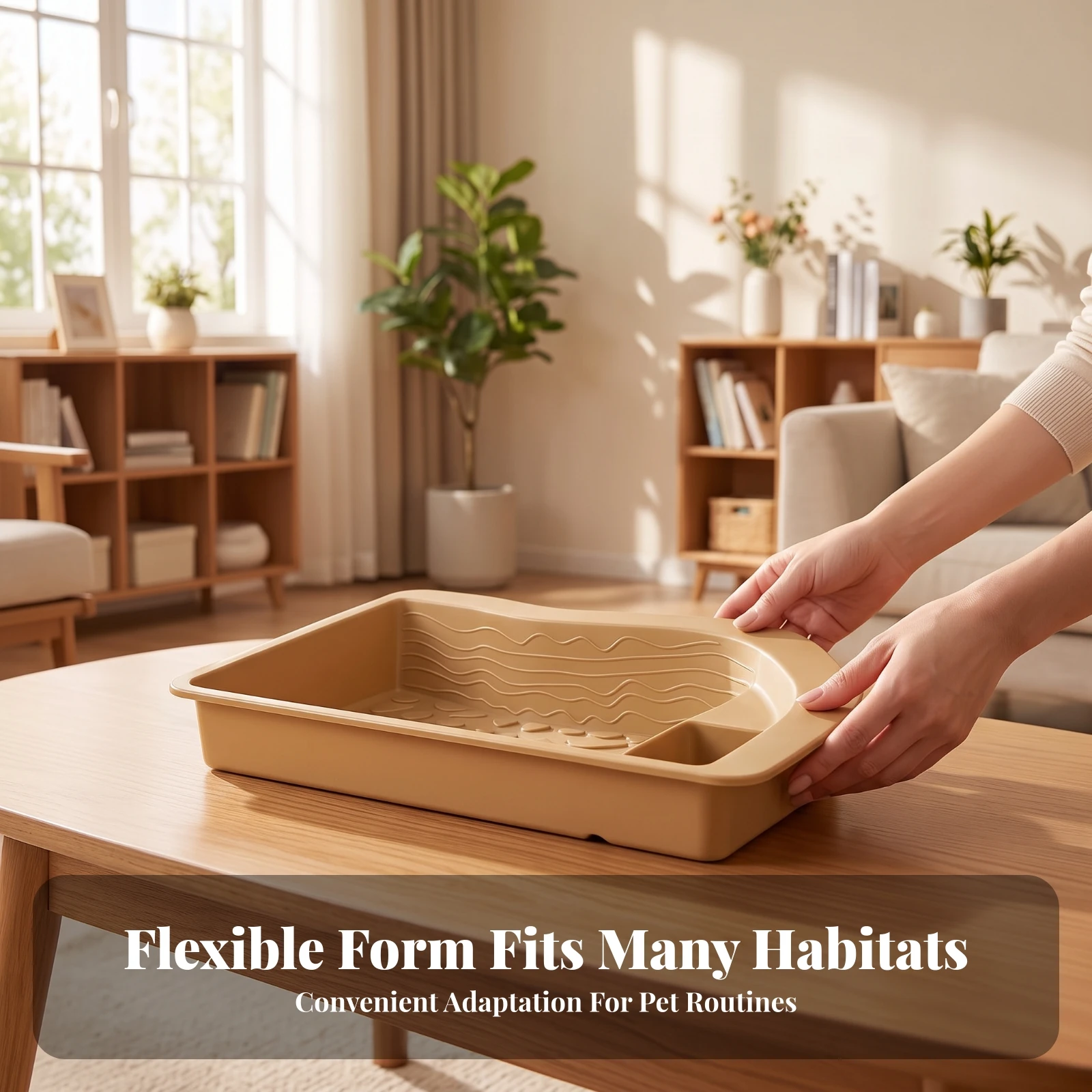 Turtle Soaking Tub Textured Reptile Tub with Removable Tray Turtle Pool Sturdy Bowl Safe for Turtles, Terrarium