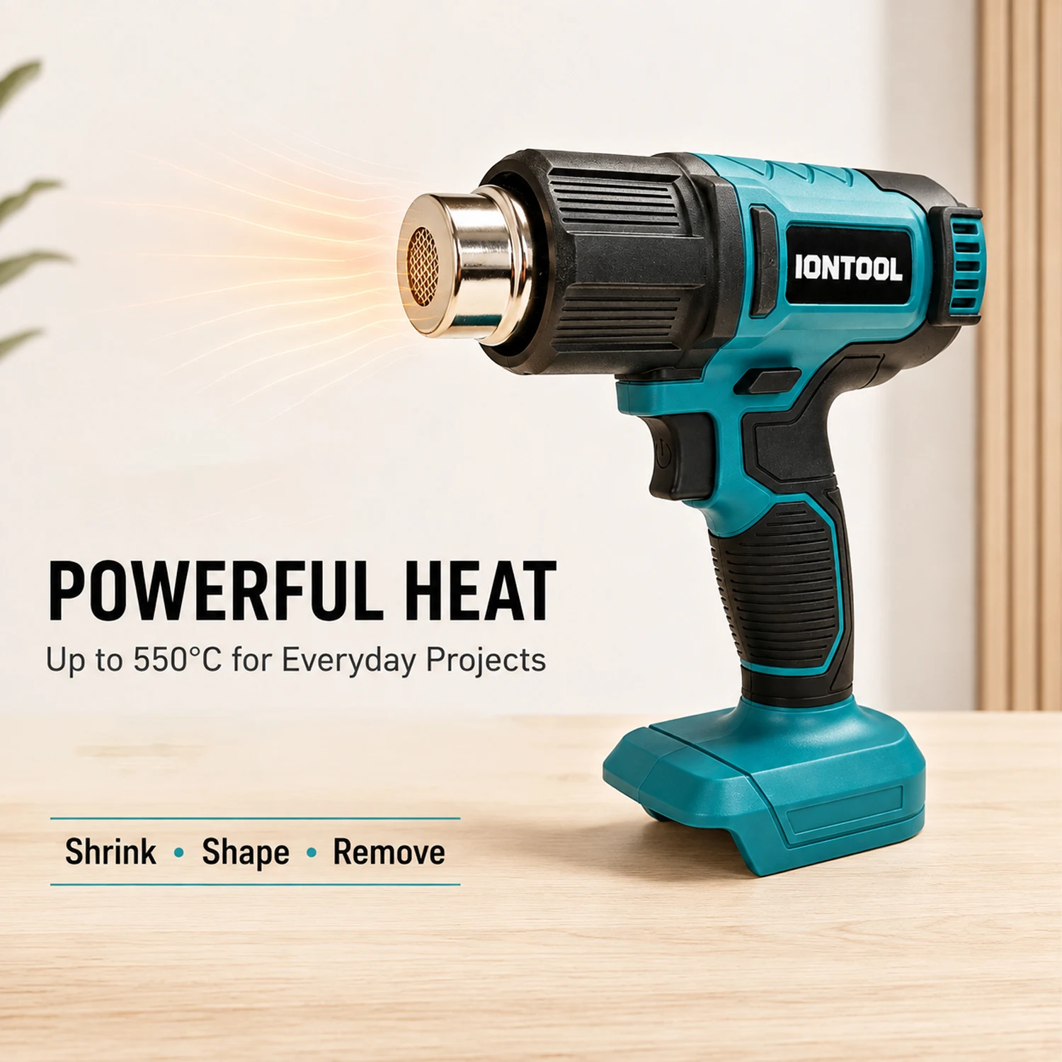 IONTOOL 250/500LPM 550 ℃   コード - Cordless Heat Gun For Shrink Tubing のレビューと価格