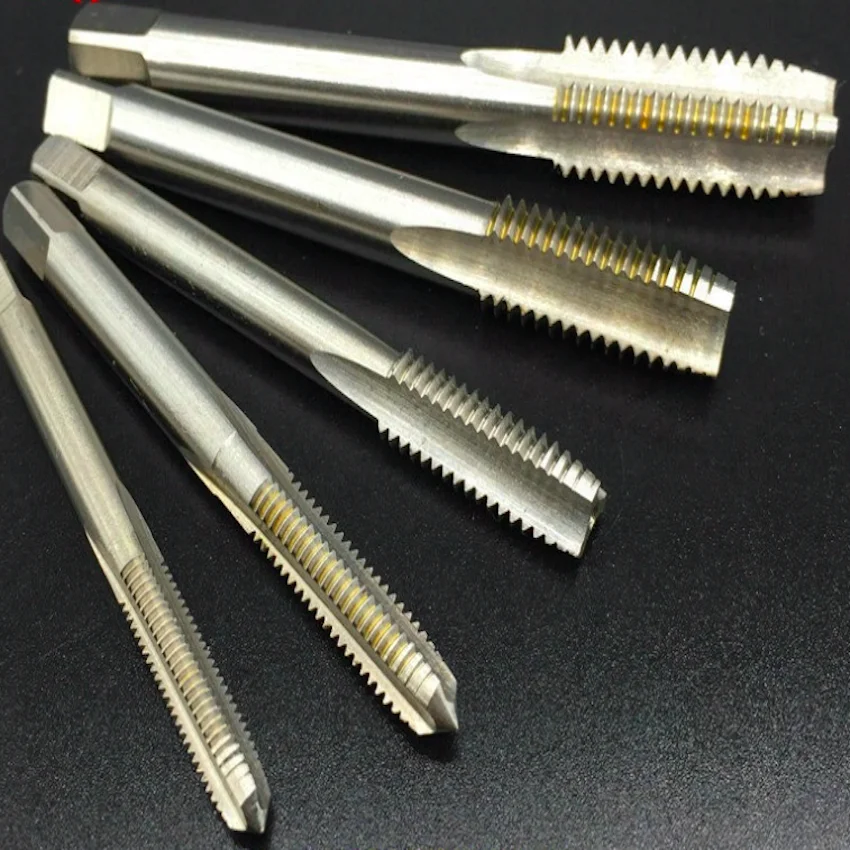 Cost Sale of 1PCS HSS6542 Made Left Hand M1.4-M9 LH Machine Straight Flute Standard Taps for Seel Metal Workpieces Threading