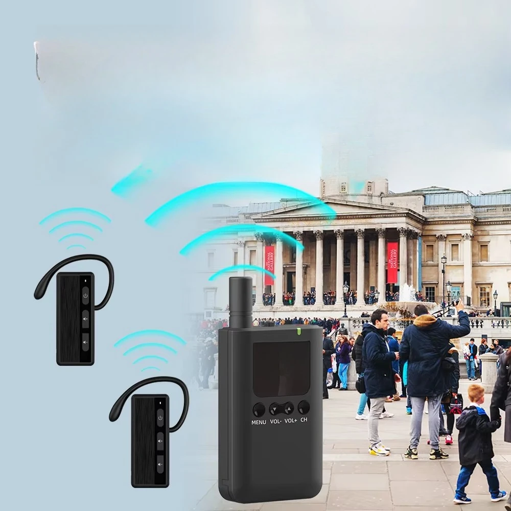 Wireless Tour Guide System 2.4G with Long Standby Time Low Consumption 9101R for Interpretation Teaching Conference & Tour