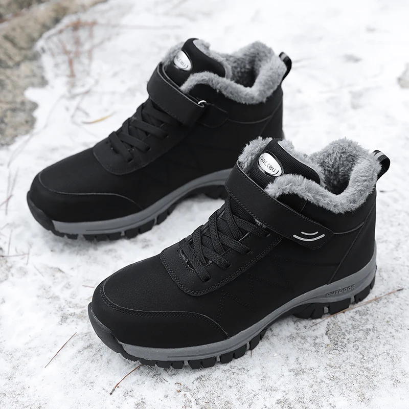 Winter Popular Waterproof  Walking Shoes Cotton Shoes Couple Plush Warm Comfortable Women And Men Shoe