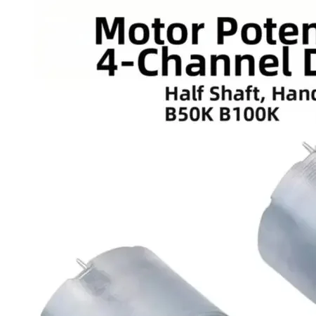 4 Gang Motorized Potentiometer B50K B100K 25mm Shaft Dual Row 16 Pin Volume Controller For Audio For Amplifier Mixing Console