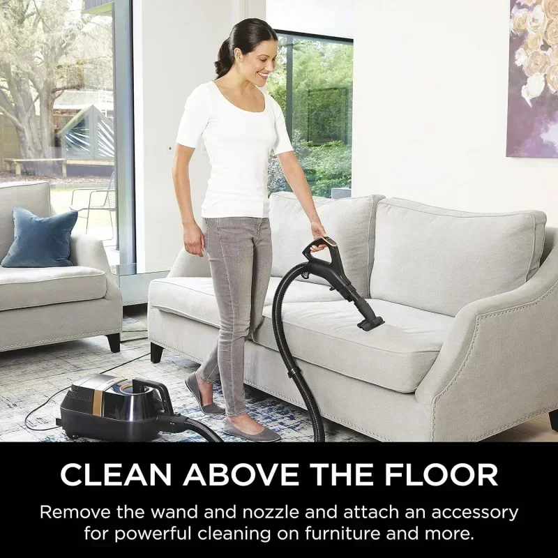 DD2Shark CZ2001 Vertex Canister Vacuum,ไร้ถุง,มีสาย,พร้อม Brushroll ทําความสะอาดตัวเอง & DuoClean PowerFins,HEPA Anti-Allergen