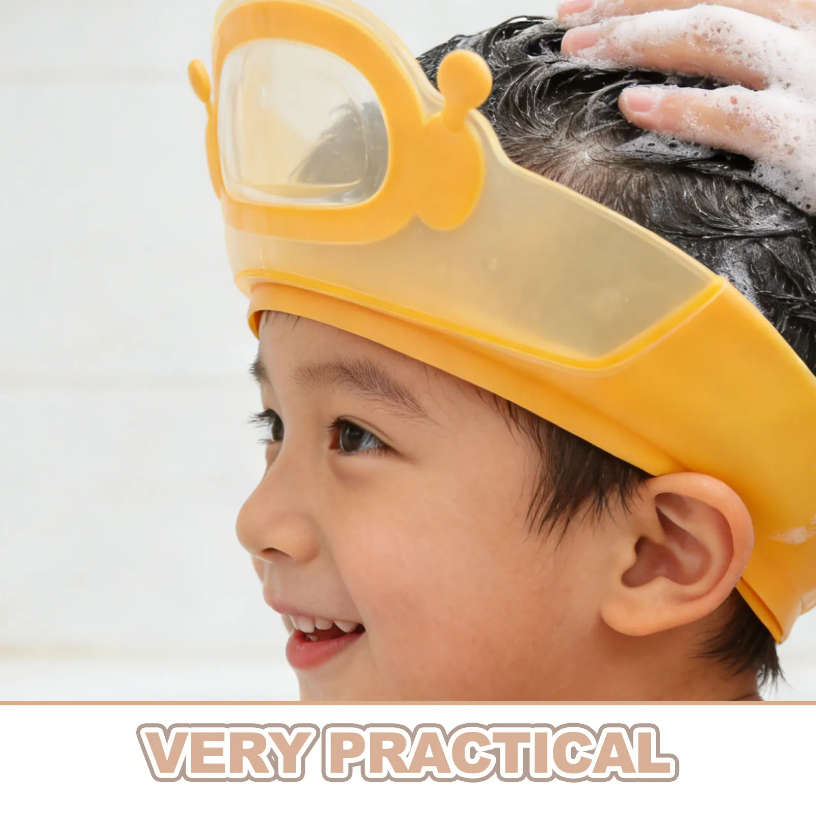 2Pcs Toddler Shower Cap Adjustable Waterproof Hair Washing Shield Baby Bath Visor Infant Shampoo Hat Ear Eye Protection Green
