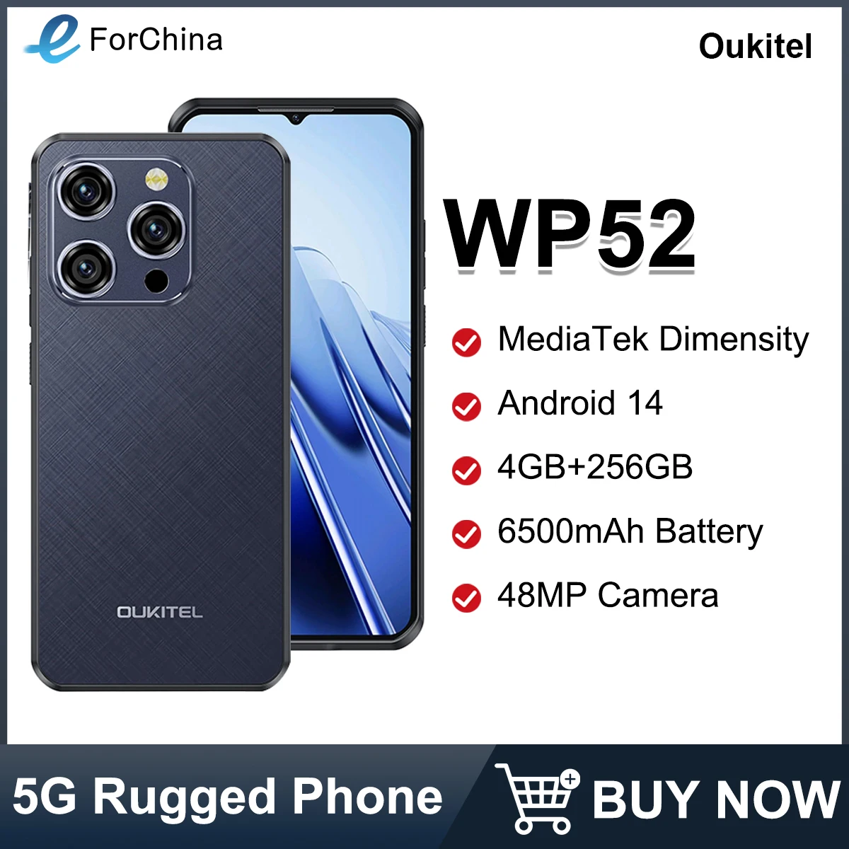 Oukitel WP52 5G Rugged Smartphone 6.6