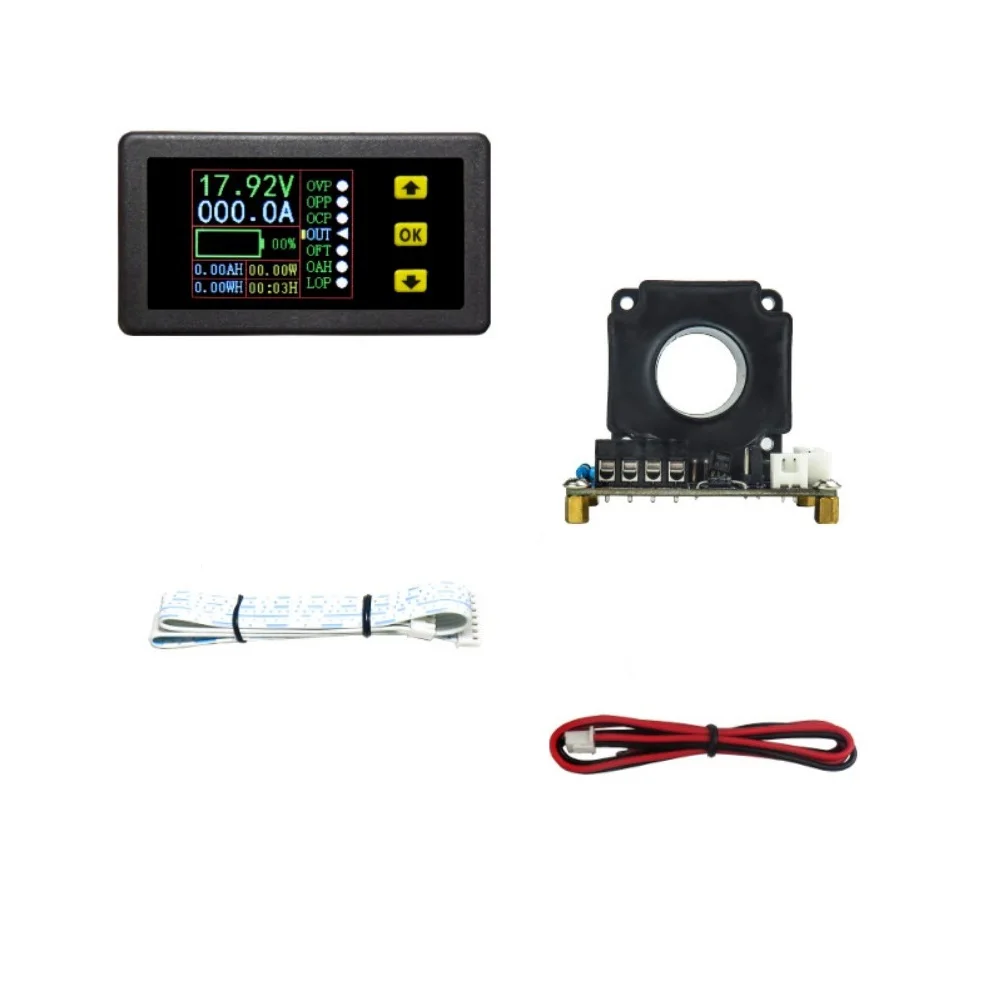

Current Capacity Meter Coulomb Meter Bidirectional Current Measurement Induction Current Sensor For DIY Power Monitoring