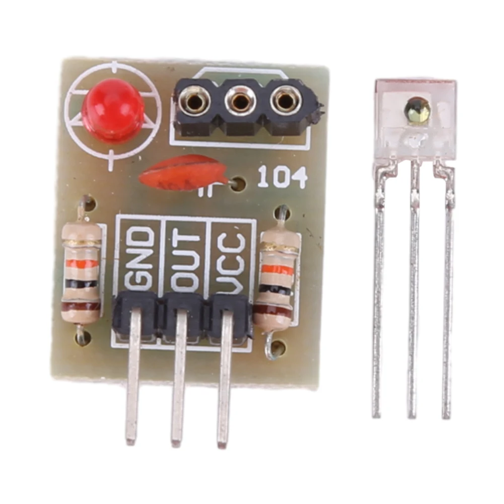 Laser Receiver Sensor Module 5V Laser Receiver Sensor Detection Module Non-Modulator Tube DIY for Arduino