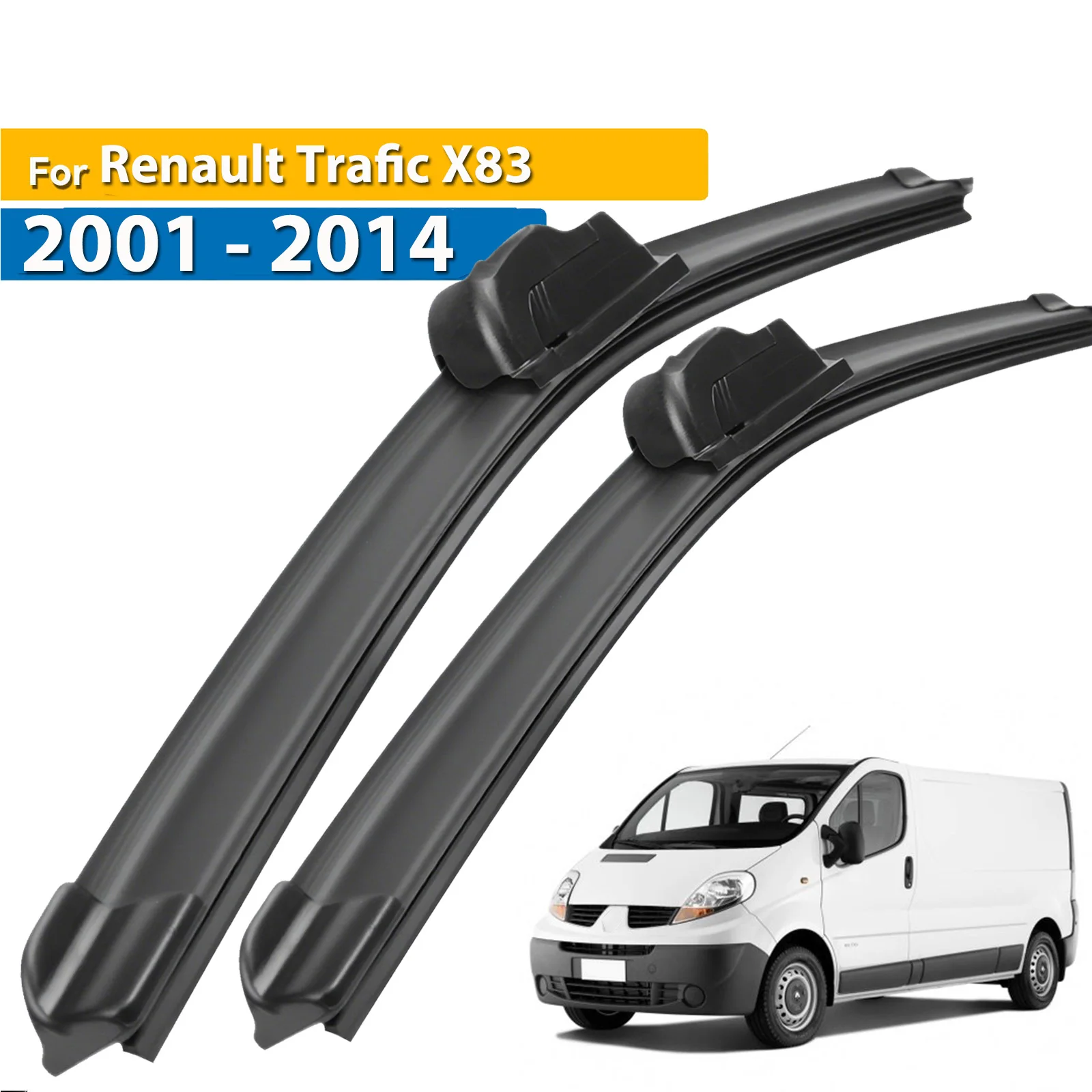 Limpiaparabrisas delantero LHD de Erick para Renault Trafic X83 2001 - 2014 parabrisas ventana coche cepillos de lluvia 24 "+ 21"