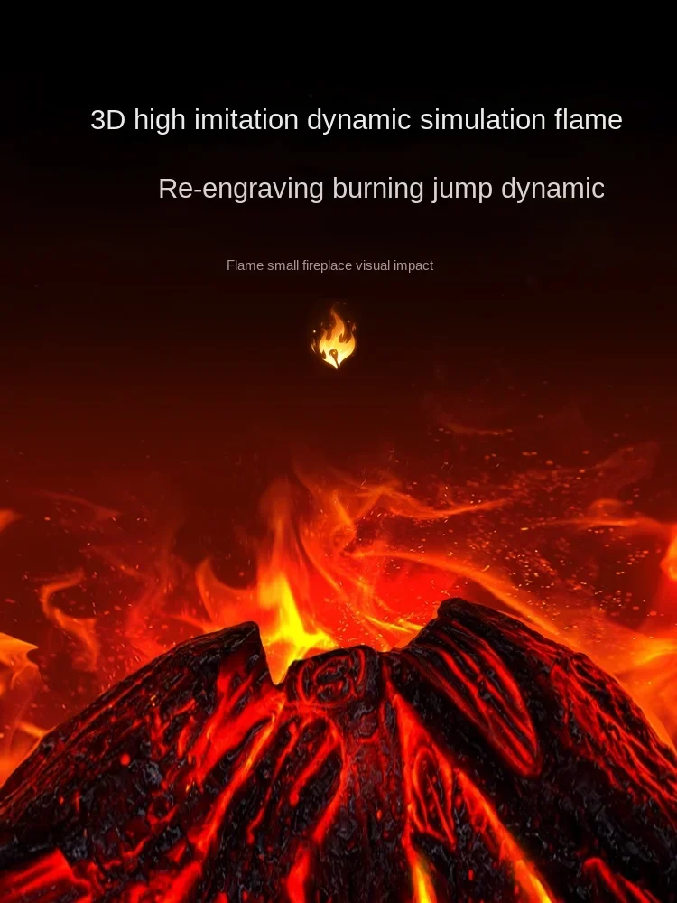 ฮีตเตอร์ไฟฟ้าอูฐ220V เตาจำลองไฟขนาดเล็กประหยัดพลังงานในครัวเรือน