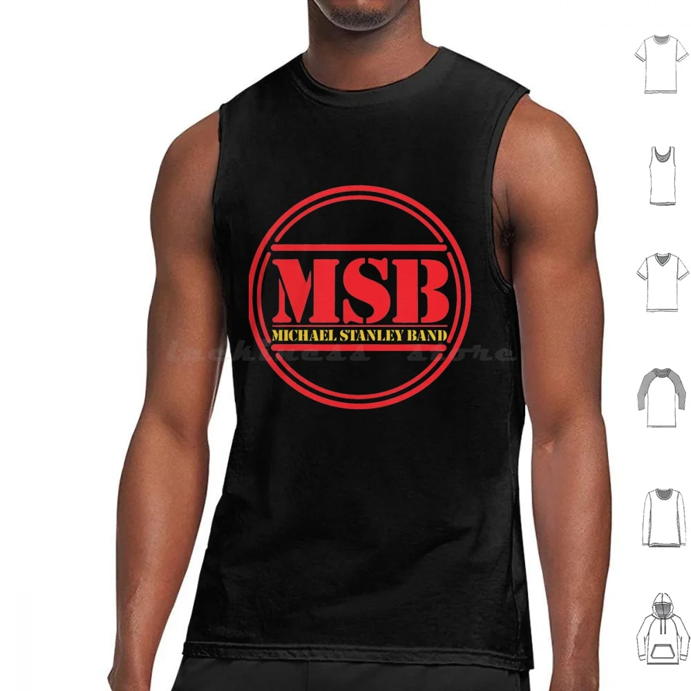 Michael Stanley Band Essential Essential Tank Tops Print Cotton Michael Stanley Band Essential Essential