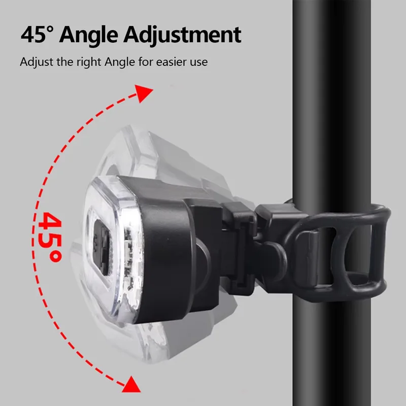 New Bicycle USB Rechargeable Tail Light High Light LED Bike Taillight MTB Night Ringding Warning Lamp Cycling Rear Lights