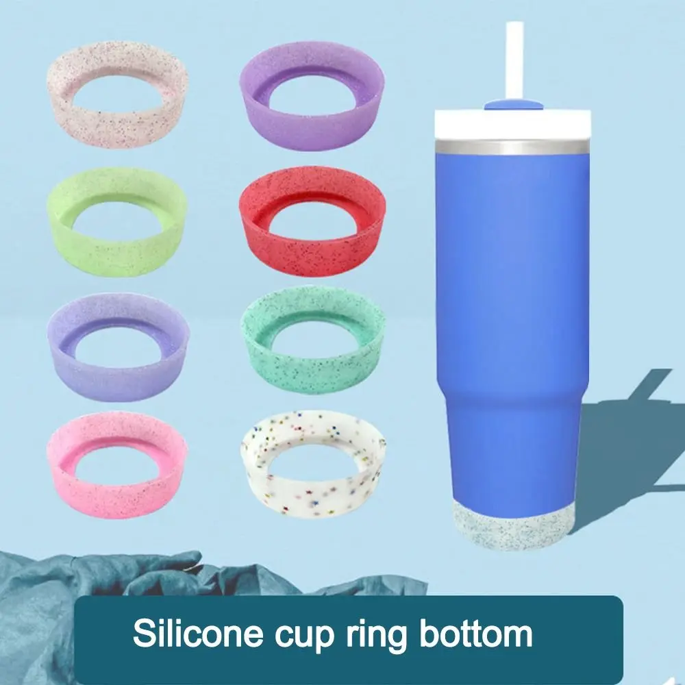 7.5cm Silicone Cup Protective Sleeve Cushion Water Bottle Boot Anti-Slip Bottom Bumper Water Bottle Bottom Cover