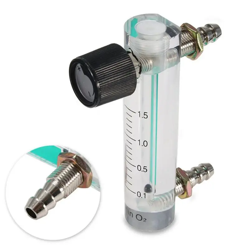 

Q2Q4 Gas Regulator LZB-6M Flowmeter 0-1.5 LPM Flow Meter with Control for Valve for Oxygen/Air/Gas Easy to Operate for Hospit