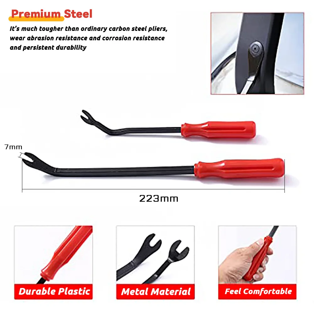 Plastic Auto Dismantle Tools Kit Car Radio Door Clip Panel Trim Dash Audio Removal Installer Pry Kit Refit Set