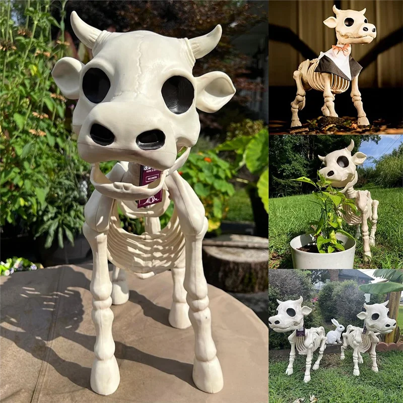 Modules de Décoration d'Halloween en Forme de Vache, Statue d'Extérieur