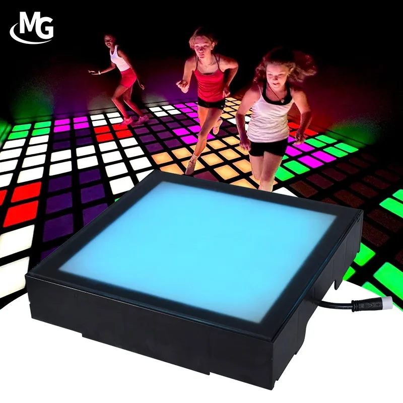 Active Wired LED Game Dance Floor Interactive LED Dance Floor For Kid Games interactive