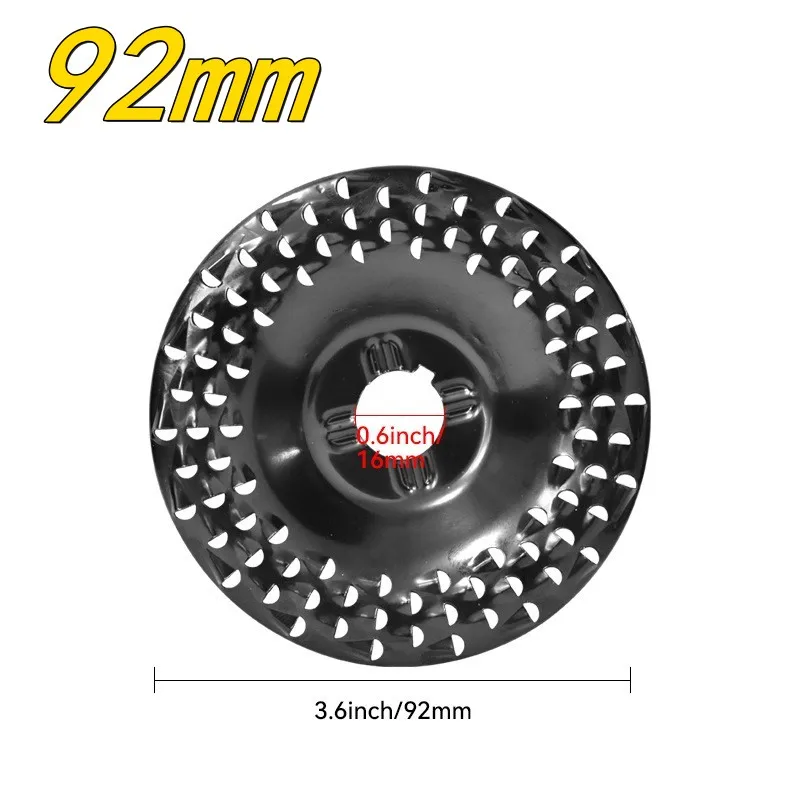 92mm/125mm Grinder Wheel Disc Wood Shaping Wheel Grinding Discs for Angle Grinders Woodworking Sanding Rotary Abrasive Tool