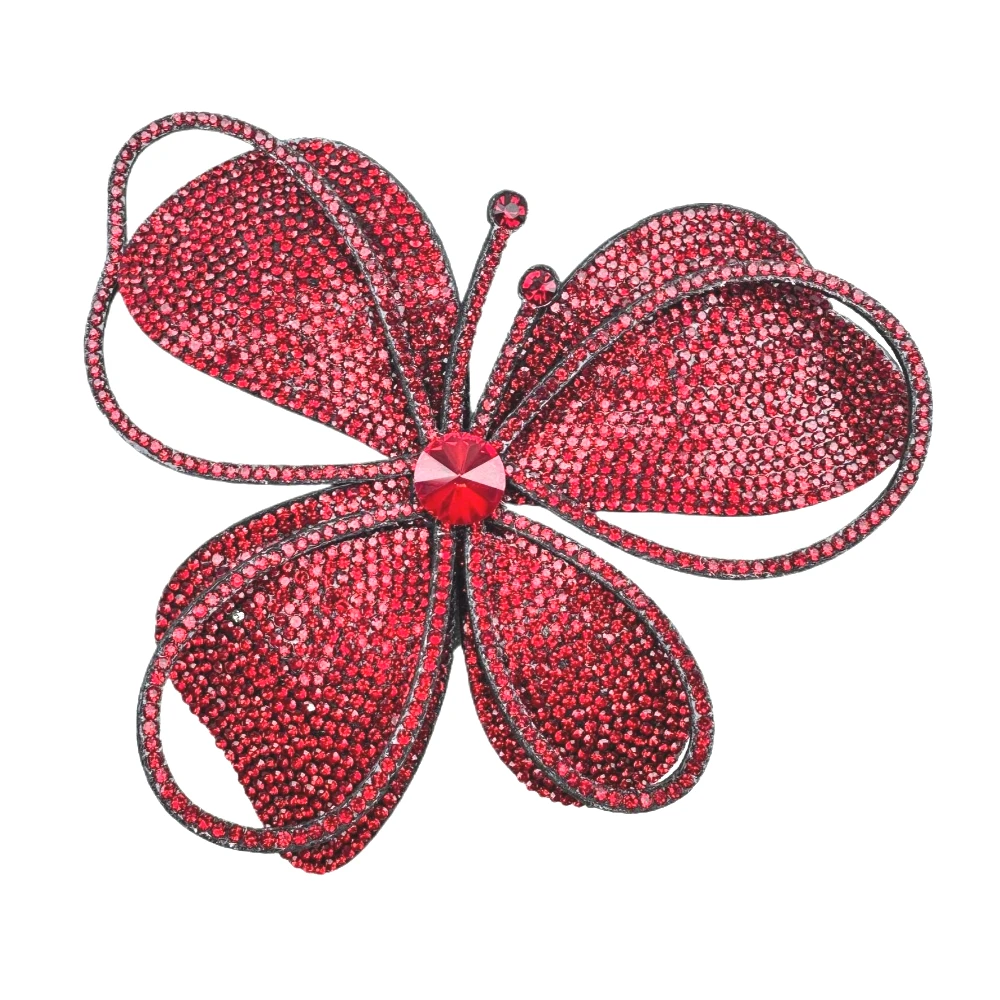 

12CM New Rhinestone Large Flower Applique Fabrics 1PC for Women's High-end Luxury Jewelry Pin Wedding Party Gift Chest Flower