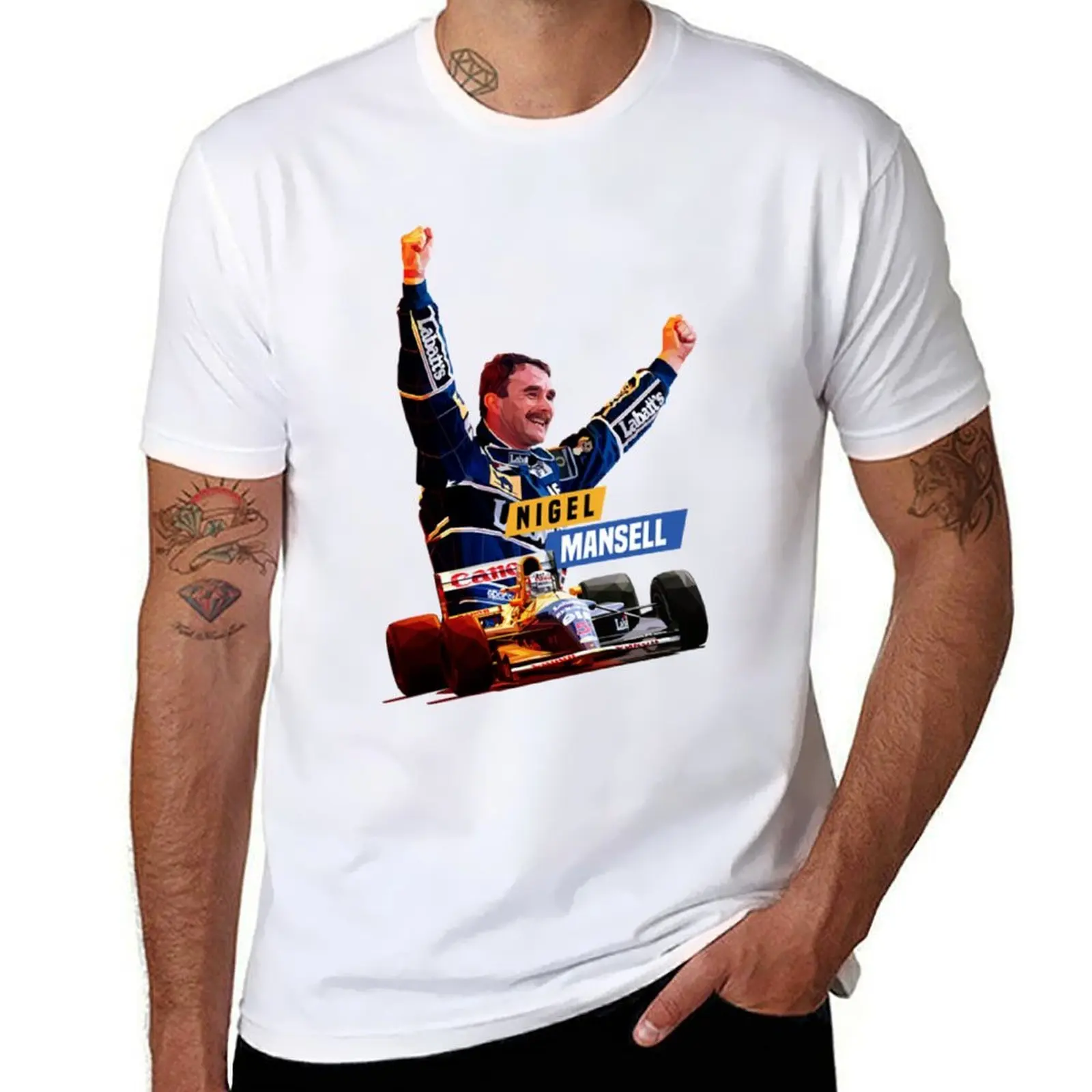 Nigel Mansell camiseta hombre camiseta gráfica hombre camiseta