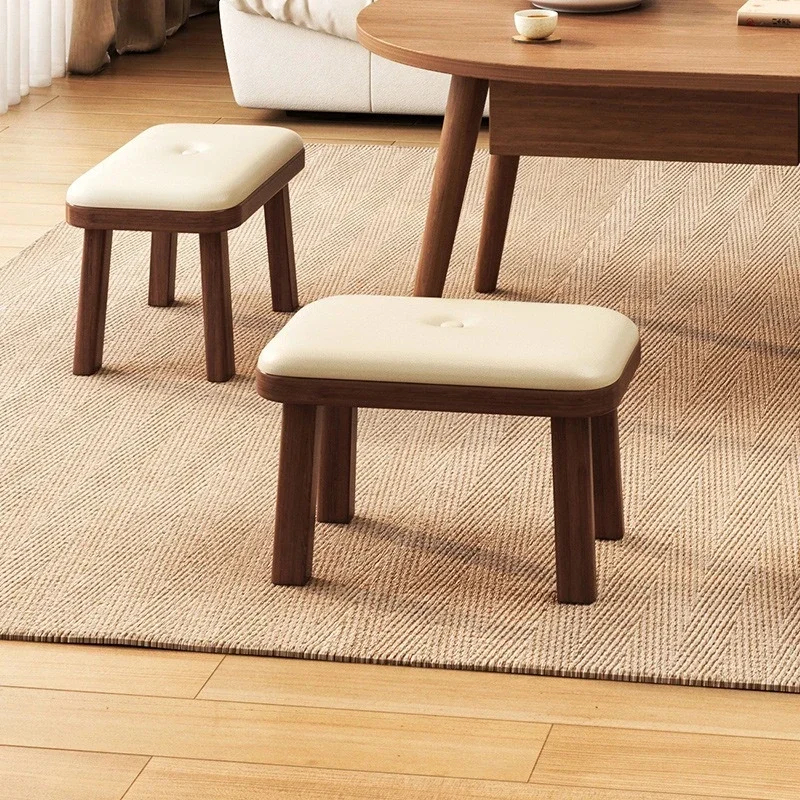 

Маленький табурет из мягкой древесины, табурет для пеленания обуви в гостиной, детский короткий табурет, табурет для журнального столика