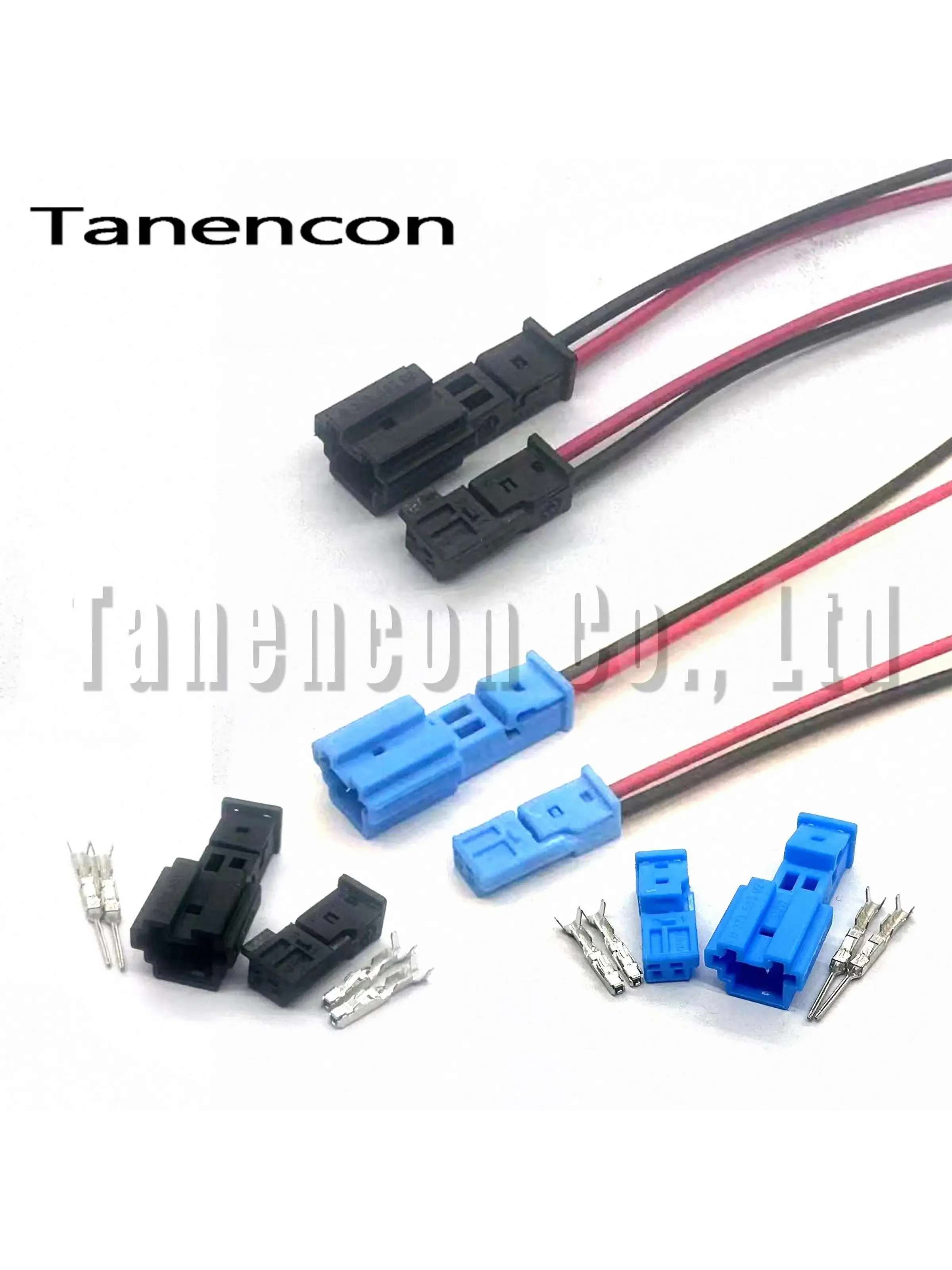 1 ensemble de connecteurs de fil de tweeter audio modifiés à 2 broches 9-968554-1, prise d'éclairage d'ambiance automobile 9-968699-1 1-1718333-1 pour BMW