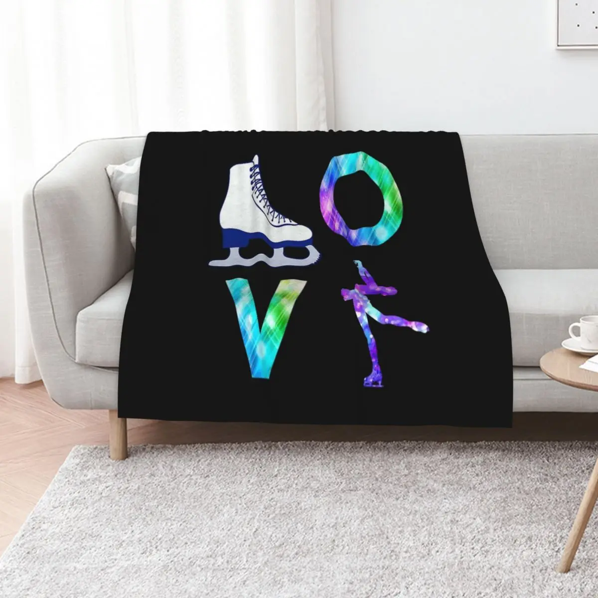 Love Figure Skating Ice Skater Girls Throw Blanket manga heavy to sleep blankets and throws Thermal Sleeping Bag Beach Blankets