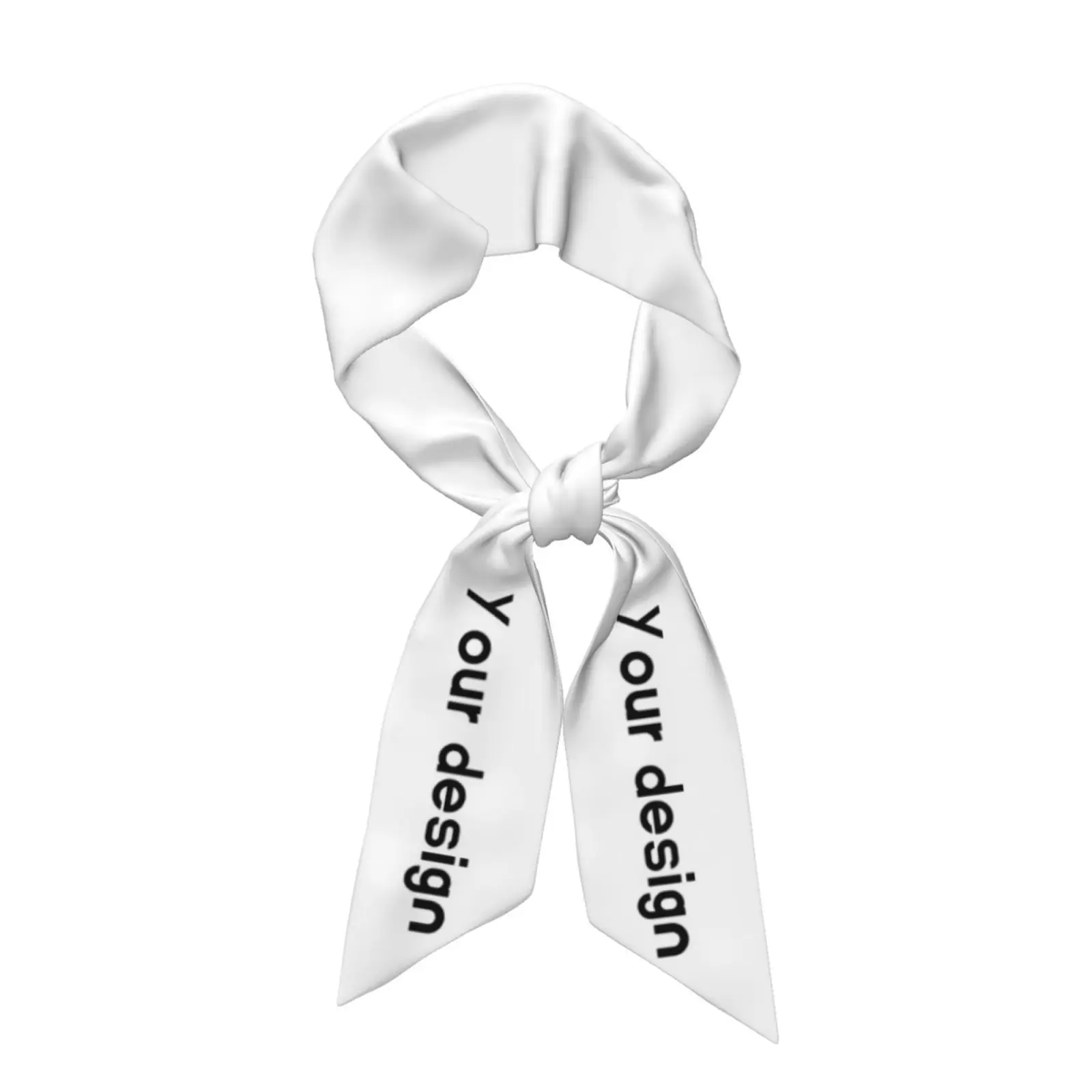50PCS Custom Design Long Ribbon Scarf 128x7.6cm Easy Care Washable Women Skinny Tie Chic Bag Handle Wrap Bulk