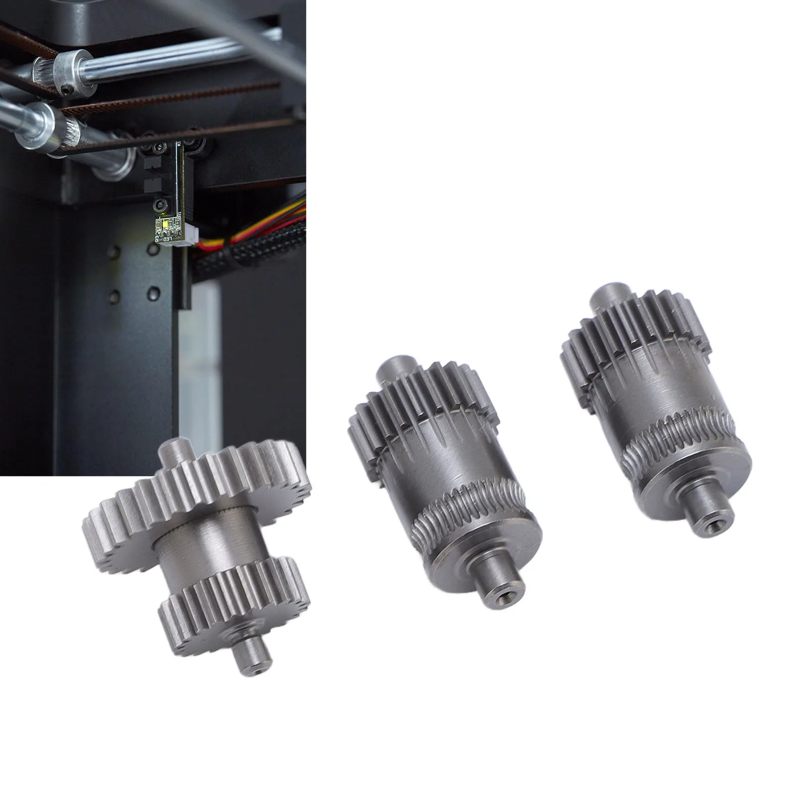 

Комплект из 3 шт. шестерен для экструдера: приводные и редукционные шестерни из закаленной стали высокой твердости, износостойкие, для стекла, для серий Pro2, Pro3, E2