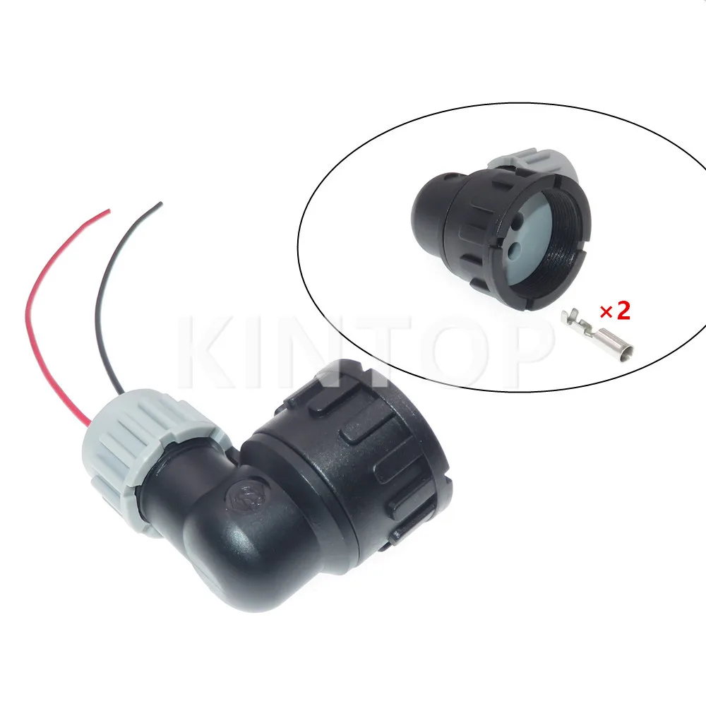 1 Set 2 Pins 9800808 Auto Reversing Light Switch Socket Waterproof Lamp Cable Plug AC Assembly For Car Truck