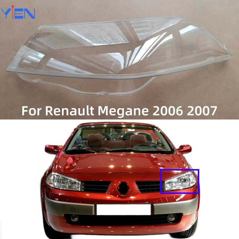

Для Renault Megane 2006 2007 аксессуары для автомобиля Заменить прозрачную внешнюю часть корпуса фары Пылезащитная крышка