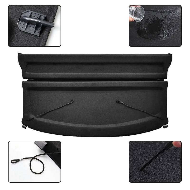 For BMW X1 2010-2016 Not-retractable Trunk Cargo Cover Parcel Rack Anti-Peeping Shield Privacy Auto Interior Accessories