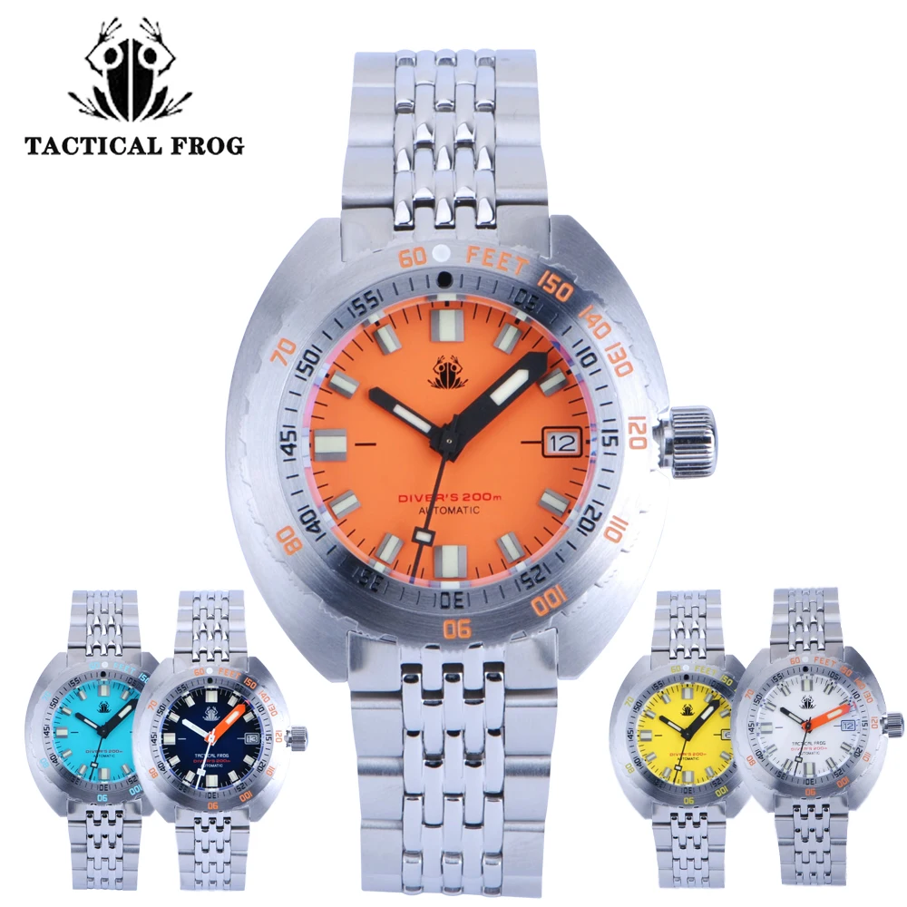 

Tactical Frog V3 SUB 300T Men Watches Diver NH35 Automatic Self Winding Sapphire Crystal 200m Waterproof Mechanical Wristwatches